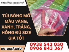 CHUYÊN SỈ LẺ TÚI BÓNG MỠ MÀU VÀNG, XANH, TRẮNG, HỒNG ĐỦ SIZE GIÁ TỐT