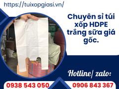 Chuyên sỉ túi xốp HDPE trắng sữa giá gốc.