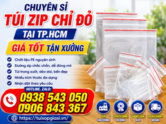 Chuyên sỉ túi zip chỉ đỏ tại tphcm | giá tốt tận xưởng