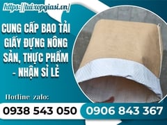 Cung cấp bao tải giấy đựng nông sản, thực phẩm – nhận sỉ lẻ