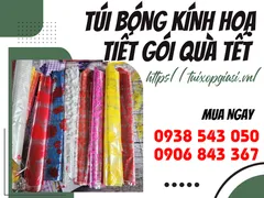 Cung cấp túi bóng kính hoạ tiết gói quà tết giá sỉ