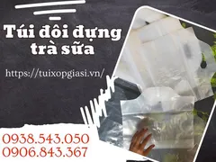 Cung cấp túi đôi đựng trà sữa giá rẻ