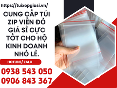 Cung cấp túi zip viền đỏ giá sỉ cực tốt cho hộ kinh doanh nhỏ lẻ.