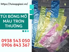 Đại lý túi bóng mỡ màu trơn thường giá sỉ tốt