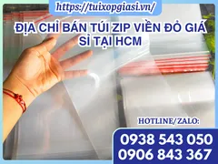 Địa chỉ bán túi zip viền đỏ giá sỉ tại HCM