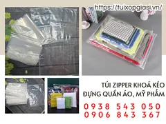 ĐIỂM BỎ SỈ TÚI ZIPPER KHOÁ KÉO ĐỰNG QUẦN ÁO, MỸ PHẨM UY TÍN