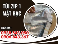 Điểm mua sỉ túi zip 1 mặt bạc giá rẻ