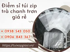 Điểm sỉ túi zip trà chanh trơn giá rẻ