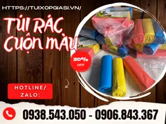 Giá TÚI RÁC MÀU CUỘN size tiểu, trung, đại
