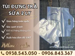Kho bán túi đựng trà sữa 2 ly giá tốt