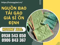 Nguồn bao tải gạo giá sỉ ổn định