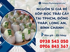 Nguồn sỉ giá rẻ xốp bọc trái cây tại TPHCM, Đồng Tháp, Long An, Bình chánh