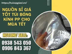 Nguồn sỉ giá tốt túi bóng kính PP cho mùa tết