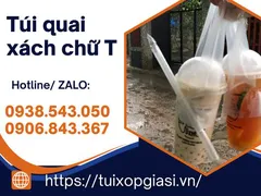 Nơi bán giá rẻ TÚI QUAI XÁCH CHỮ T đựng đồ uống đem đi