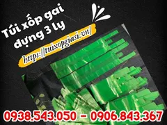 Sỉ lẻ túi xốp gai đựng ba ly giá rẻ