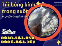 Sỉ túi bóng kính trong suốt giá rẻ