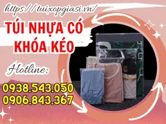 Sỉ túi nhựa có khóa kéo đủ size giá rẻ