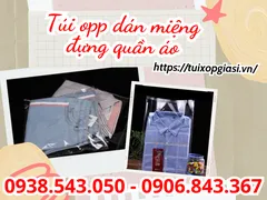 Sỉ TÚI OPP DÁN MIỆNG size 22x30 đựng quần áo giá rẻ