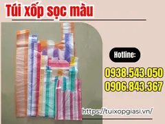 Sỉ túi xốp sọc màu giá rẻ nhất tphcm