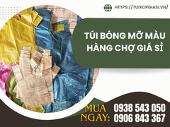 Túi bóng mỡ màu hàng chợ giá sỉ