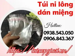 Túi ni lông dán miệng đựng quần áo giá rẻ cho cửa hàng