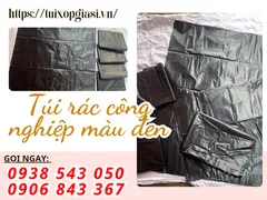 Sản xuất TÚI RÁC CÔNG NGHIỆP màu đen giá rẻ theo yêu cầu