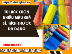 TÚI RÁC CUỘN NHIỀU MÀU GIÁ SỈ, KÍCH THƯỚC ĐA DẠNG