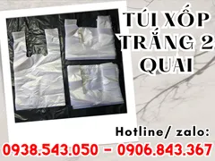Túi xốp trắng 2 quai giá sỉ cung cấp theo yêu cầu