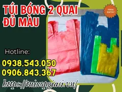 Túi xốp | túi bóng 2 quai đủ màu giá rẻ hcm