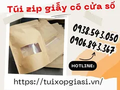 Túi zip giấy cửa sổ nhỏ giá mua rẻ nhất