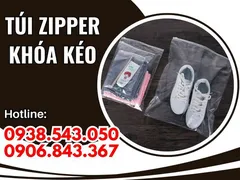 Túi zipper khóa kéo giá rẻ, nhiều size