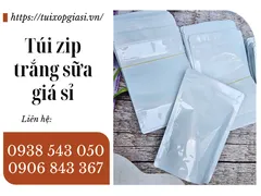Túi Zip Trắng Sữa Giá Sỉ – Nguồn Hàng Bao Bì Uy Tín Tại TP.HCM