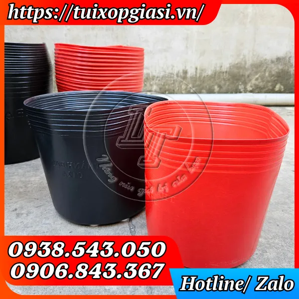 CHẬU NHỰA DẺO TRỒNG CÂY