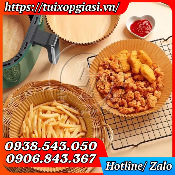 GIẤY NẾN LÓT NỒI CHIÊN KHÔNG DẦU