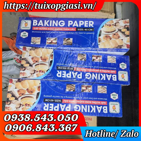 GIẤY NƯỚNG BÁNH KHÔNG THẤM DẦU