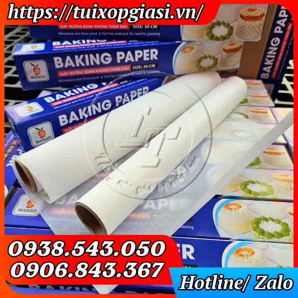 GIẤY NƯỚNG BÁNH KHÔNG THẤM DẦU