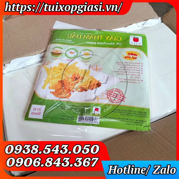 GIẤY THẤM DẦU THỰC PHẨM ( BỊCH 20 TỜ )