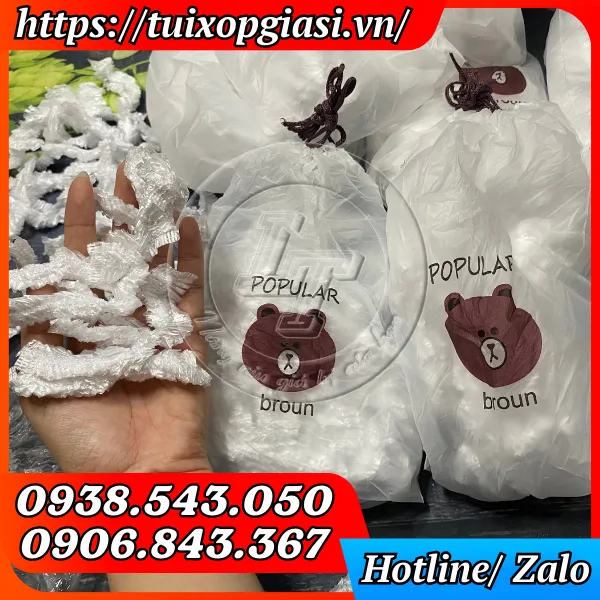MÀNG BỌC THỰC PHẨM TÚI GẤU BỊCH 100 CÁI 