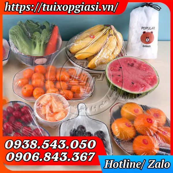 MÀNG BỌC THỰC PHẨM TÚI GẤU BỊCH 100 CÁI 
