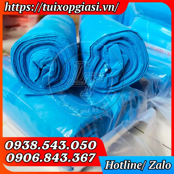 TÚI RÁC CUỘN MÀU XANH