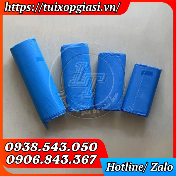 TÚI RÁC CUỘN MÀU XANH