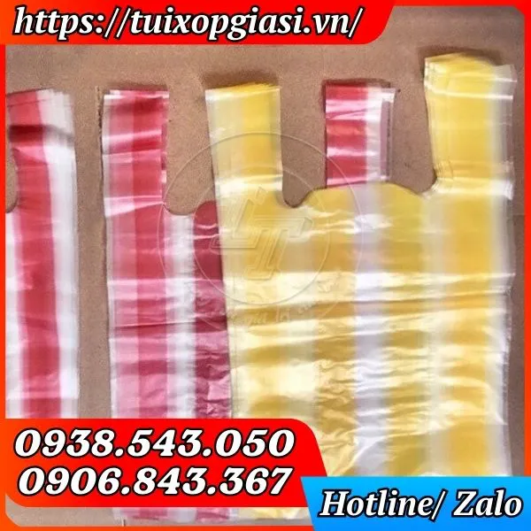 TÚI XỐP SỌC MÀU ( ZIN )