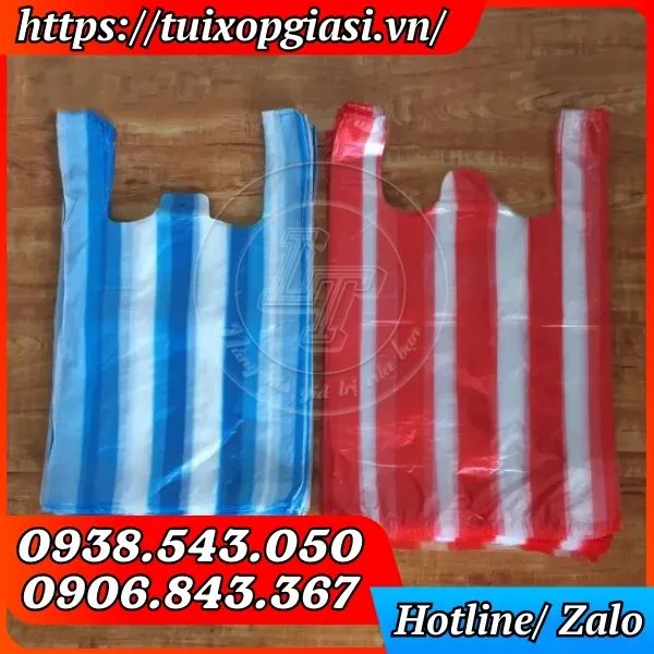 TÚI XỐP SỌC MÀU ( ZIN )