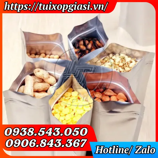 TÚI ZIP 2 MẶT BẠC
