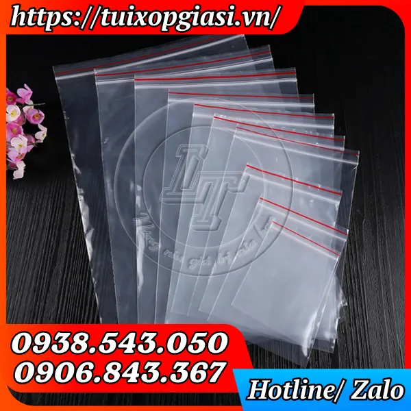 TÚI ZIP CHỈ ĐỎ