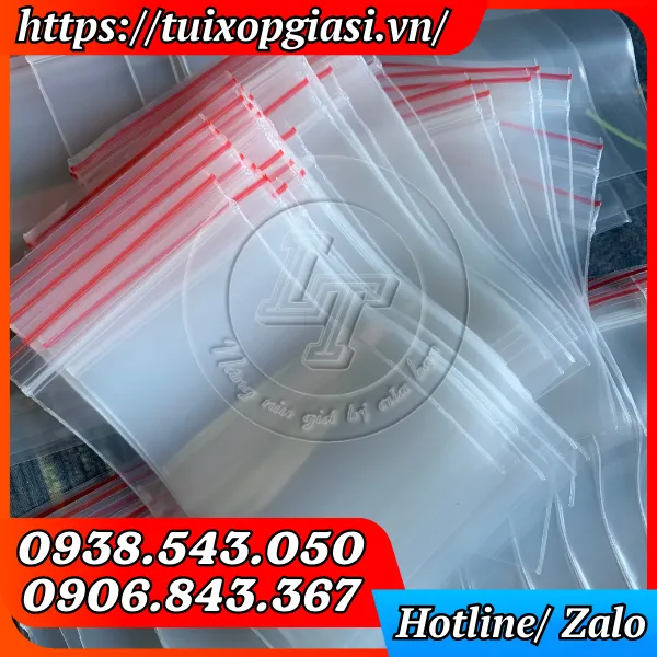 TÚI ZIP CHỈ ĐỎ