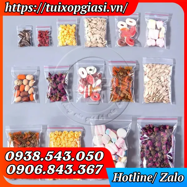 TÚI ZIP CHỈ ĐỎ
