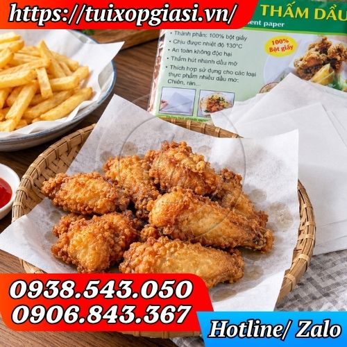Giấy thấm dầu đồ chiên rán