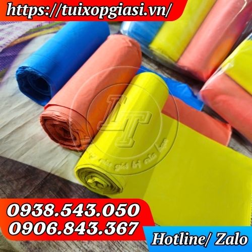 Túi đựng rác cuộn màu