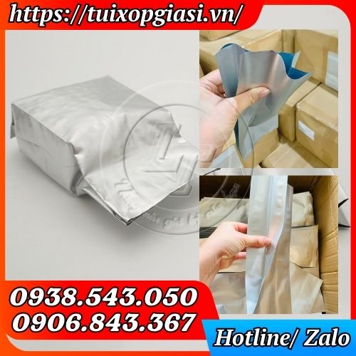 Túi bạc 4 cạnh đựng cà phê